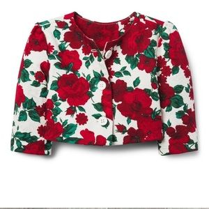 Janie and jack floral jacquard jacket
